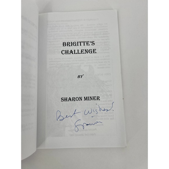 Brigitte's Challenge by Sharon Minor 2007 AUTOGRAPHED Paperback Book - Picture 2 of 4